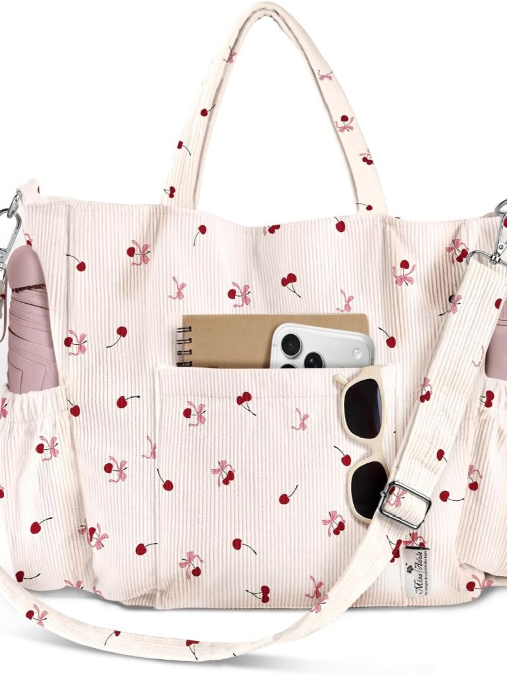 Corduroy Crossbody Tote Bag for Women